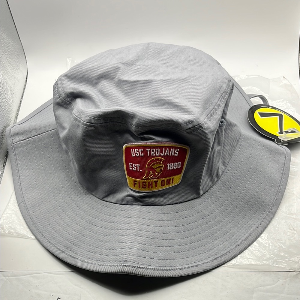 USC Trojans Gray Bucket Hat University of Southern California Size L / XL - New